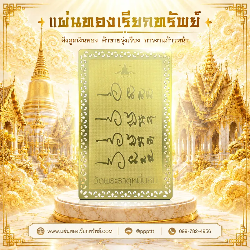 ตัวอย่างตัวอย่างแผ่นทองเรียกทรัพย์ ที่ 4