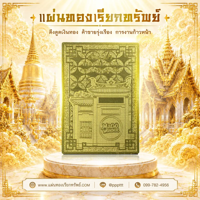 ตัวอย่างตัวอย่างแผ่นทองเรียกทรัพย์ ที่ 5
