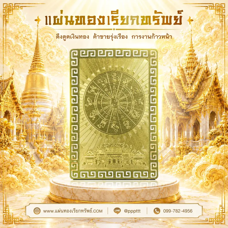 ตัวอย่างตัวอย่างแผ่นทองเรียกทรัพย์ ที่ 11